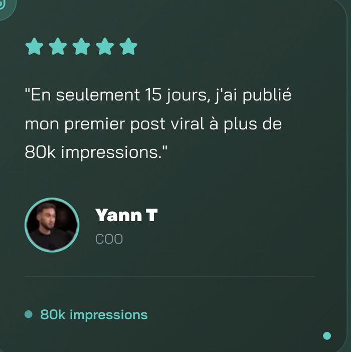 Témoignage client